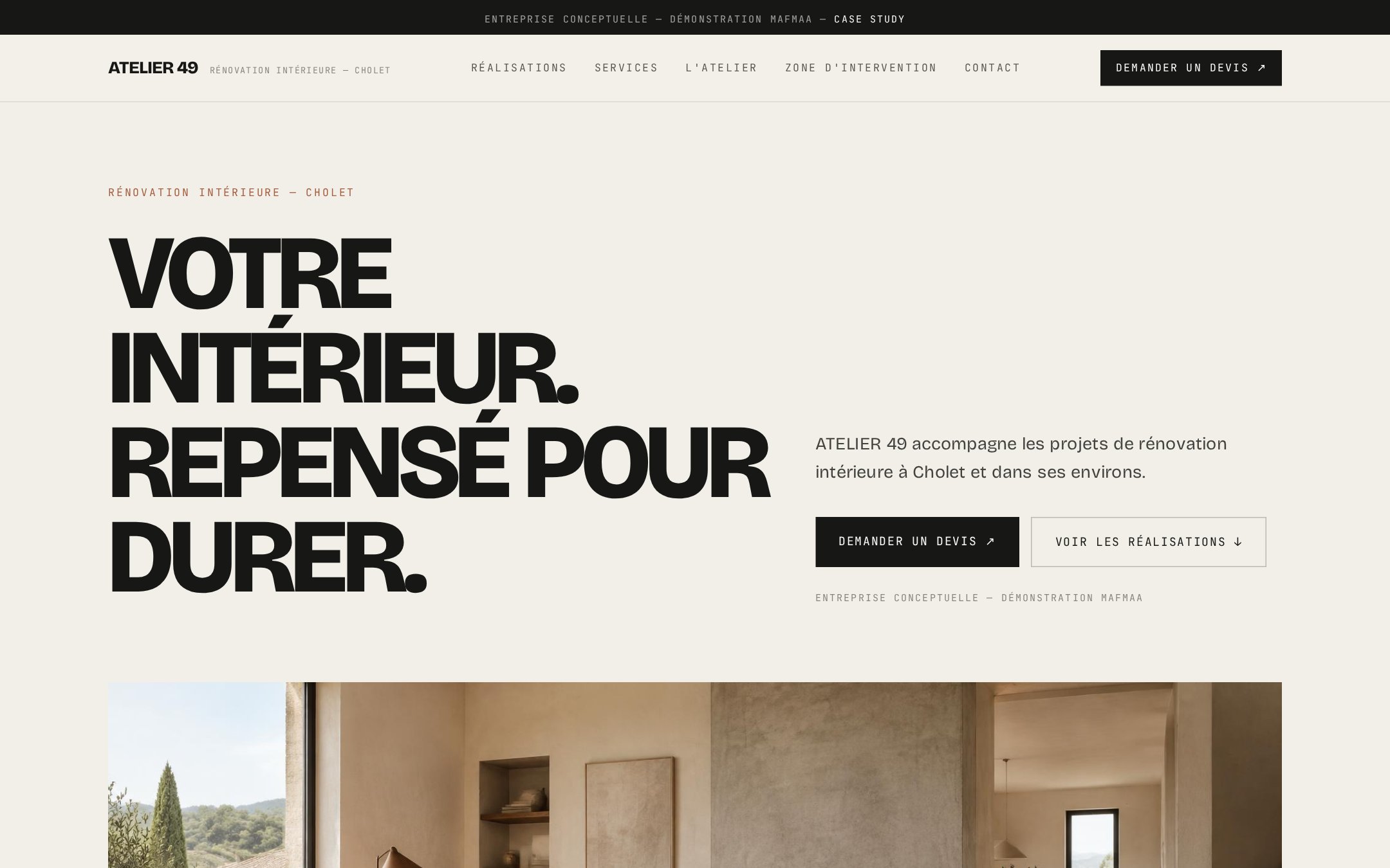 Homepage ATELIER 49